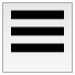 An icon too high in a button